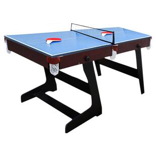 台球桌乒乓球台二合一家用折叠儿童斯诺克桌球台成人中式黑八球桌