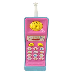 儿童大哥大玩具仿真手机益智早教音乐电话故事机6-18个月宝宝可咬