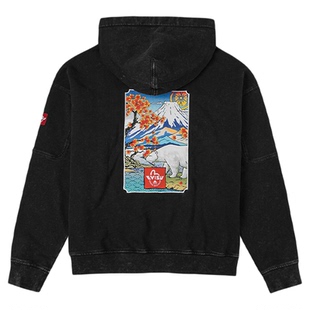 EVISU X Moose Knuckles 2025冬季男士商标和海鸥图案连帽卫衣