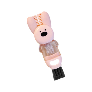 四合一多功能杯盖刷奶瓶杯口刷保温杯刷子清洁刷硅胶洗杯刷瓶盖刷