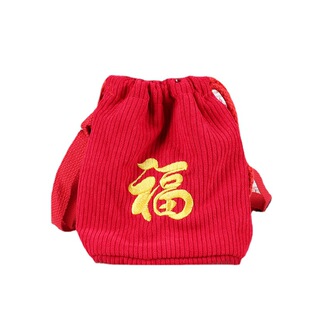宝宝福袋新款婴儿童斜挎包2026男孩单肩包女宝宝红色钱包喜庆新款