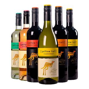进口Yellow Tail黄尾袋鼠葡萄酒红酒750ml世界系列西拉梅洛原装