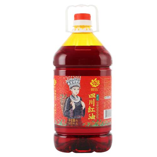 婉钰红油辣子油泼辣子四川红油螺蛳粉特辣辣椒油商用大瓶装5L特产