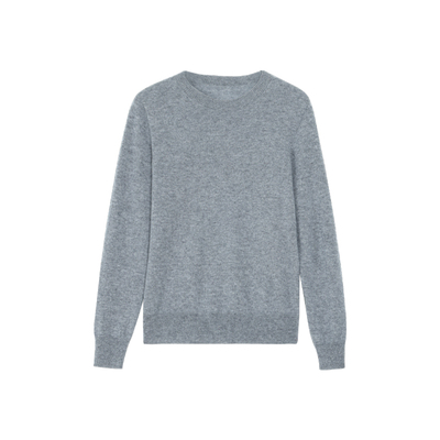 JESTOMS | 挚爱羊绒 1OO纯山羊绒圆领打底毛衣女软糯长袖针织衫