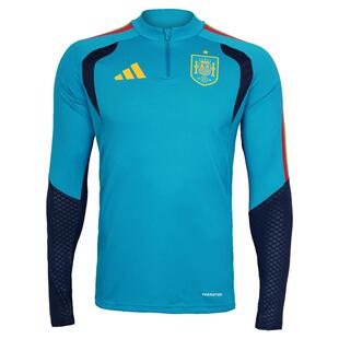 天朗足球阿迪达斯26世界杯西班牙长袖套头衫半拉链训练服KA8196