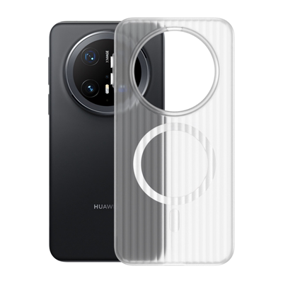 适用华为mate80冰雾瓦楞磁吸硬壳