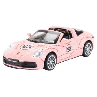 保时捷911车模turbo敞篷跑车targa仿真rsr合金汽车模型金属玩具