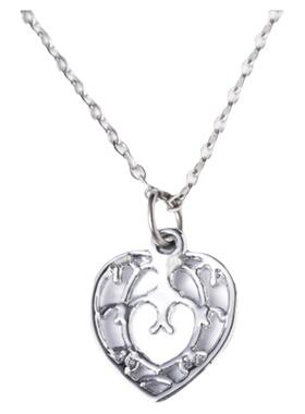 心型钛钢十字链男女项链