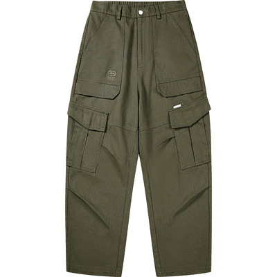 ecko红犀牛伐木工装多口袋阔腿裤