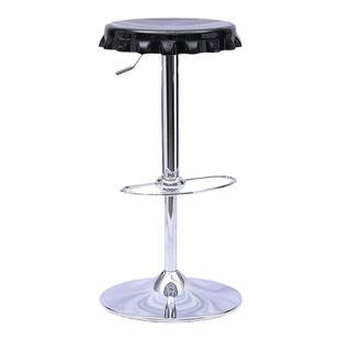 现代网红瓶盖升降转动酒吧椅餐椅前台会客接待椅子水吧中岛椅B382