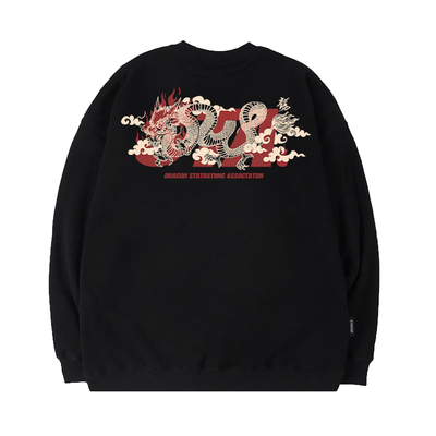 STA国潮加绒卫衣圆领情侣新款