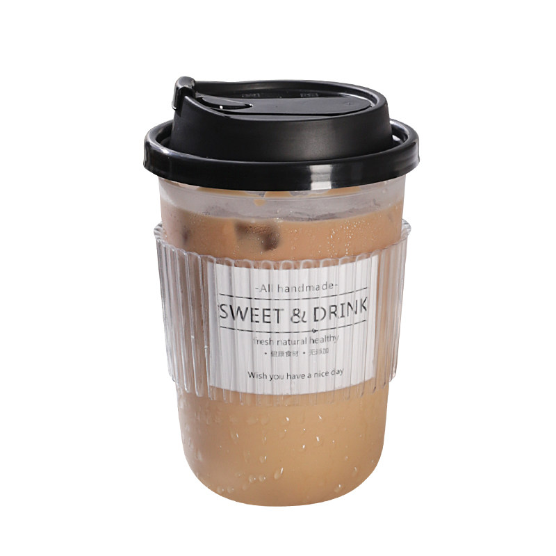 一次性奶茶杯耐高温冷热饮杯打包90口径磨砂PP食品级摆摊外卖ins