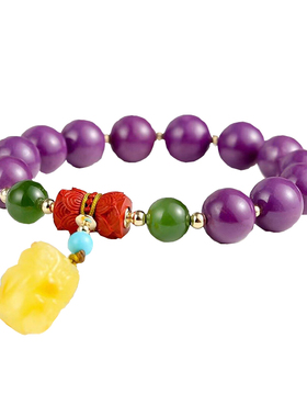 手链貔貅艾惟诗紫云母复古女