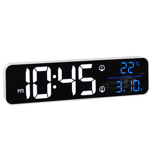 数字时钟电子显示钟表客厅摆件摆台式充电款桌面led闹钟智能起床
