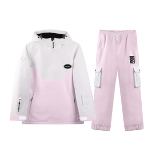 乐凯奇儿童滑雪服套装男女童防水保暖滑雪装备雪裤工装雪裤雪服