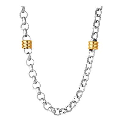 DH7金珠嵌套钛钢项链男/女