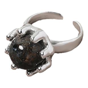 【明星同款】FOUNDRY BOUNDARY设计师品牌彼得石旋转戒指