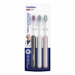 商超同款英国品牌中硬毛凸面牙刷去烟渍牙垢男士成人家庭装软毛