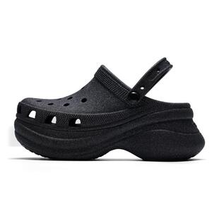 卡骆驰洞洞鞋女鞋春季新款复古闪耀Clog BAE运动凉拖时尚休闲凉鞋