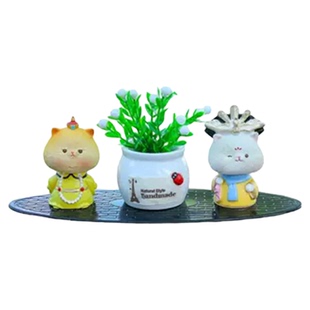 喵喵万岁车载汽车摆件新品车内中控台治愈卡通公仔内饰创意装饰品