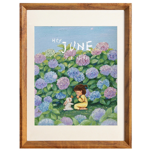 现代简约实木相框挂墙a4画框装裱4k开8K网红高级感A3木质边框外框