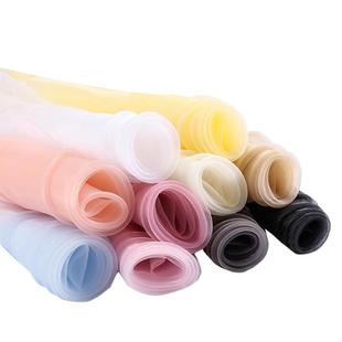 欧根纱布料白色纱布婚纱黑纱白纱网纱透明硬纱薄纱拍照镜头纱面料