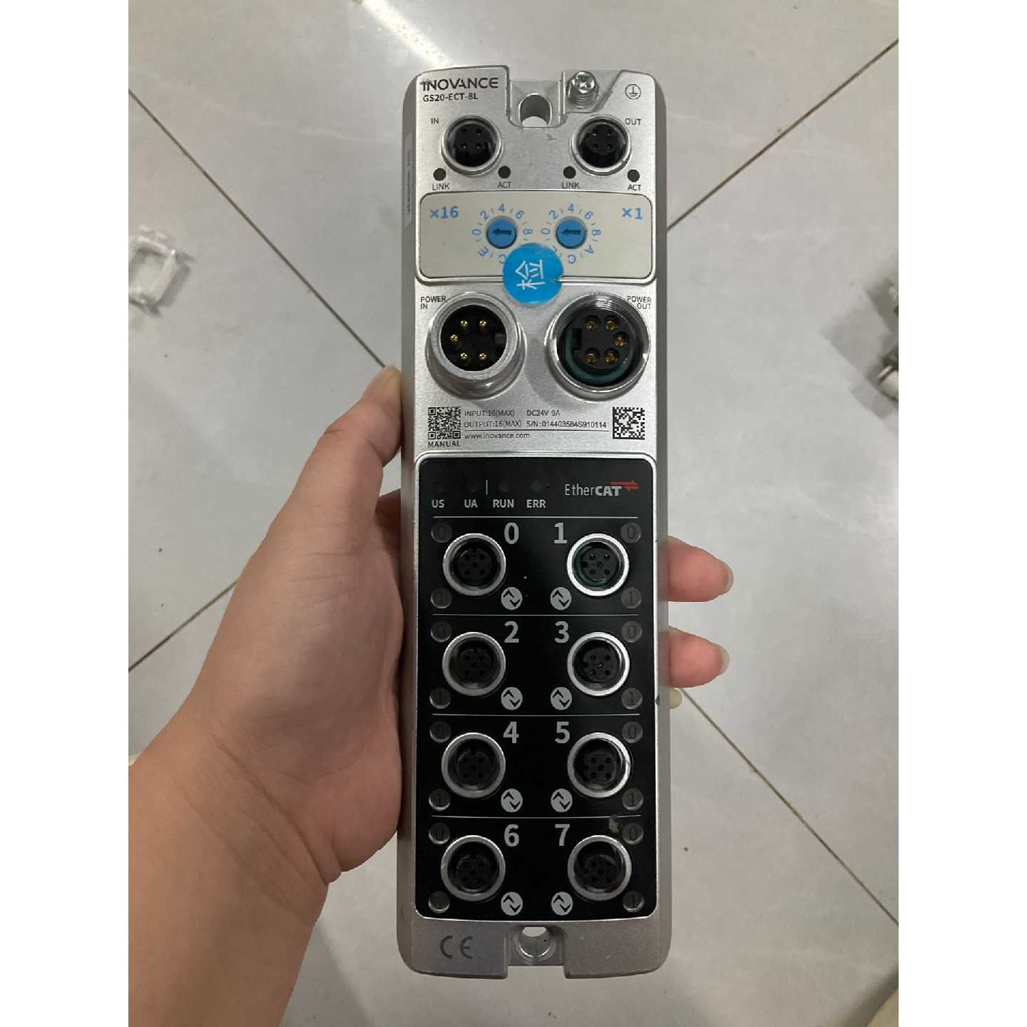 询价下单汇川GS20-ECT-8L远程IO模块，EtherCAT协议图片