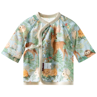 [林深时见鹿]aqpa爱帕半背衣初生婴儿60支纯棉夏季新生儿宝宝上衣