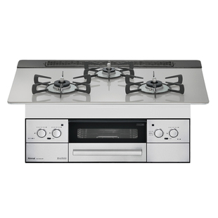 Rinnai/林内燃气灶lisse日本进口三眼灶炉嵌入式带烤箱灶日式灶台