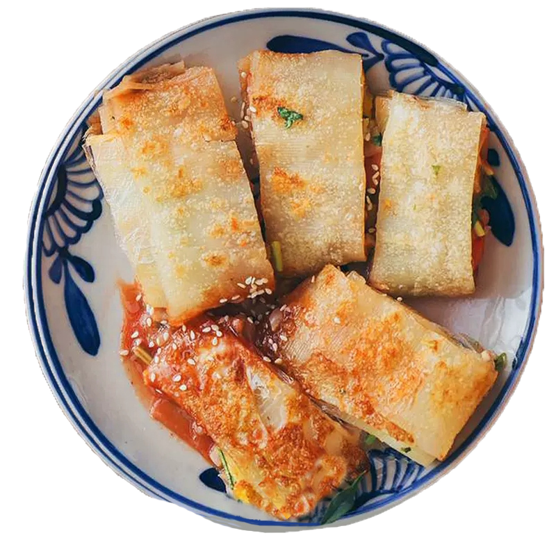 霸香亿家东北特色烤冷面家庭装20片送酱料浙江发货全国包邮