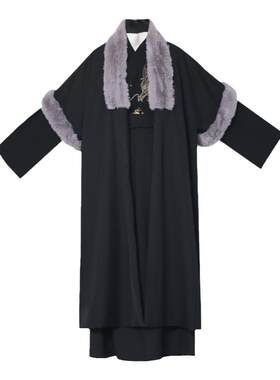 明制大氅古装服汉服男马面裙套装
