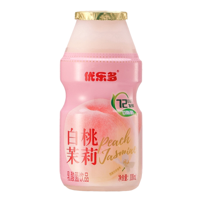 白桃乳酸菌饮品优乐多100mlx20