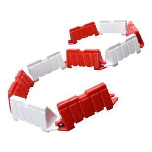 减速带玩具拼装模型迷你警示墩微型隔离墩仿真围栏篱笆赛道路障组