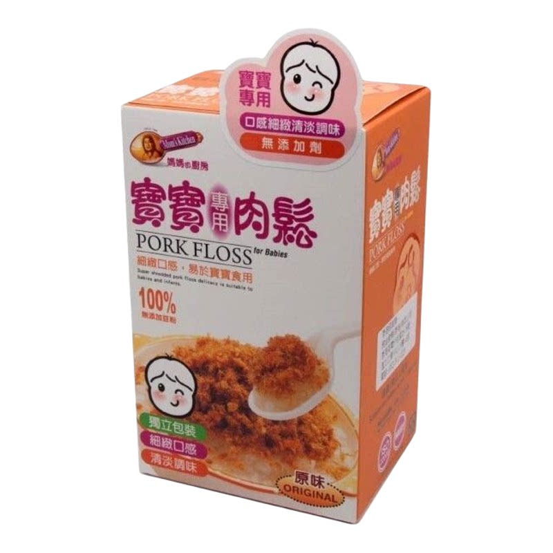 妈妈的厨房Mom's Kitchen宝宝专用猪肉松原味65g营养拌饭下饭开胃