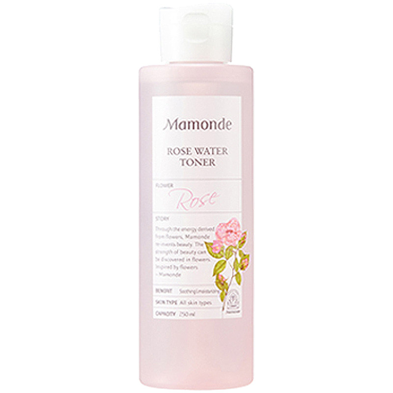 韩国专柜正品 Mamond梦妆玫瑰精华90.89%玫瑰精油化妆爽肤水250ml