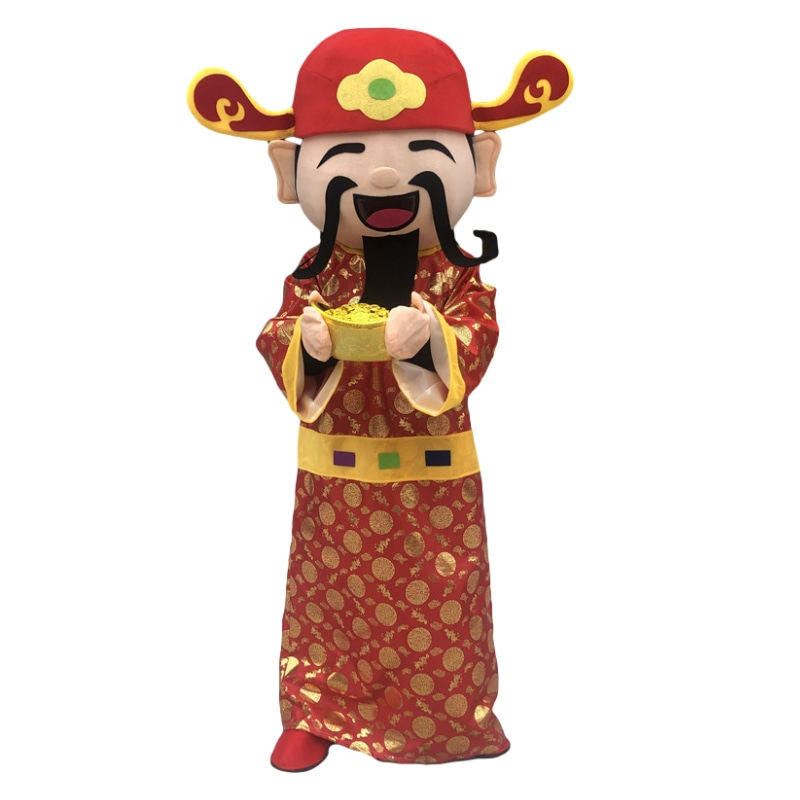 新年财神演出活动吉祥物卡通人偶