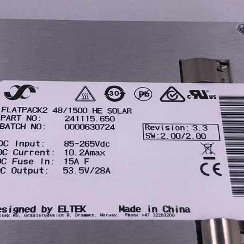 ELTEK易达FLATPACK248/1500 HE SOLAR241115.650通信电源整流詢价