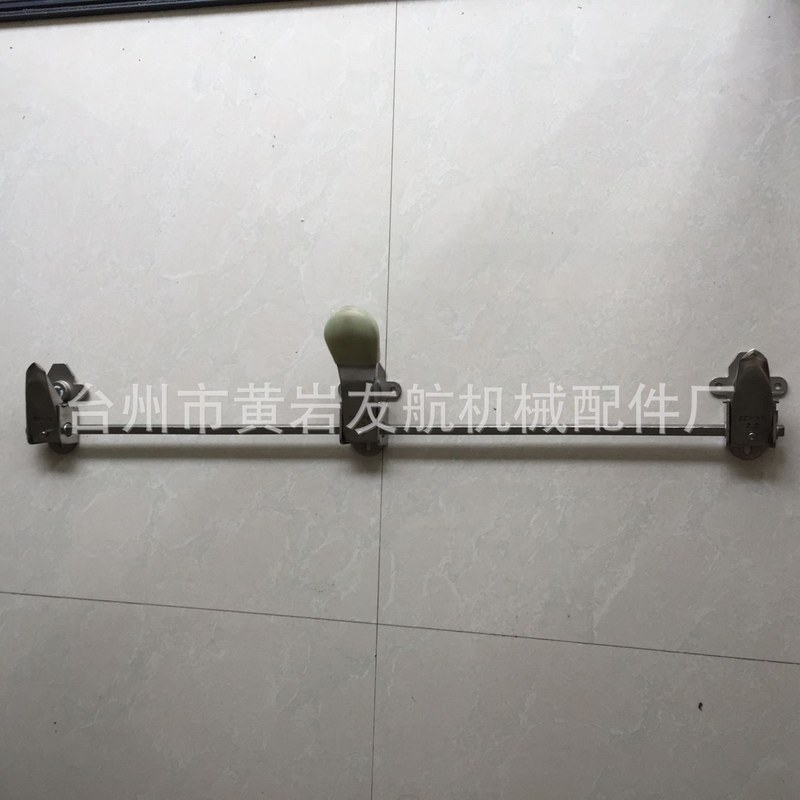 不锈钢拉杆把手冷库上拉锁扳手锁冷藏箱柜门锁拉手套件防冻防潮