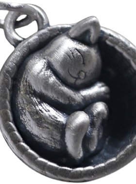 小猫咪复古做旧可爱风动物吊坠