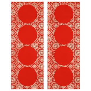 合三舍马年新款对联纸四言吉语珲春蜡染万年红洒金空白手写小春联