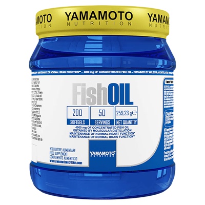 YAMAMOTO深海鱼油成人欧米伽omega3中老年软胶囊鱼肝油高纯度高浓