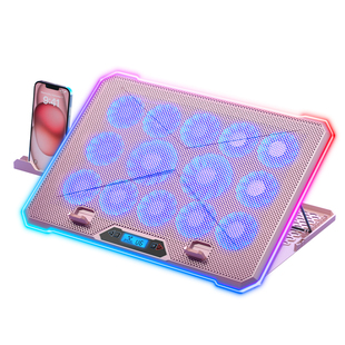 【元气少女】酷睿冰尊笔记本散热器底座16寸手提电脑游戏本降温风扇支架静音17适用ROG幻16 天选5Pro粉色可爱