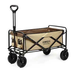 荒野拾光露营车户外折叠推车野营推车第一名摆摊野餐推车儿童可躺