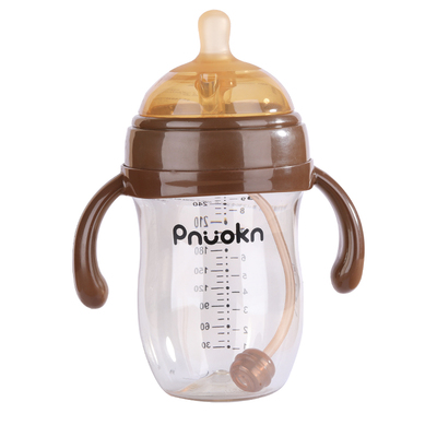 PPSU奶瓶新生婴儿大宝宝仿母乳戒奶断奶神器吸管奶瓶1岁以上2岁6