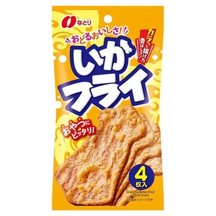 日本办公室零食Natori香脆炸鱿鱼咔嚓爆酥4枚装网红零食 追剧解馋