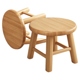 实木小凳子家用客厅现代简约老式小板凳茶几凳圆凳方凳矮凳木头凳