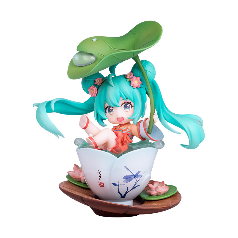 擎苍现货初音未来荷塘嬉戏公仔