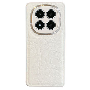 适用于红米note14pro手机壳redminote14por+新款女全包防摔小米24090RA29C简约red米十四5g山茶花十加高级感