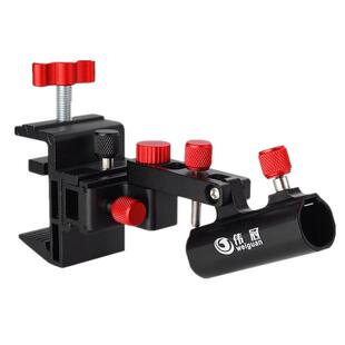 新款加厚铝合金钓台配件炮台架万向钓鱼支架防风大物炮台座竿架杆