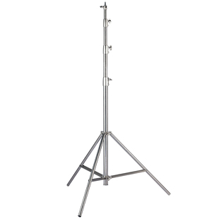 selens 不锈钢灯架2.8米摄影魔术腿C型支架便携三脚架影视旗板柔光纸横杆闪光灯顶灯架横臂三角摄影灯架脚架